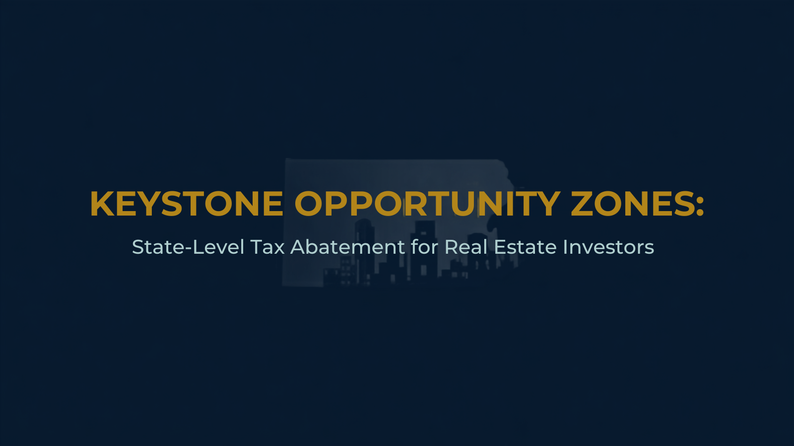 Keystone Opportunity Zones Header