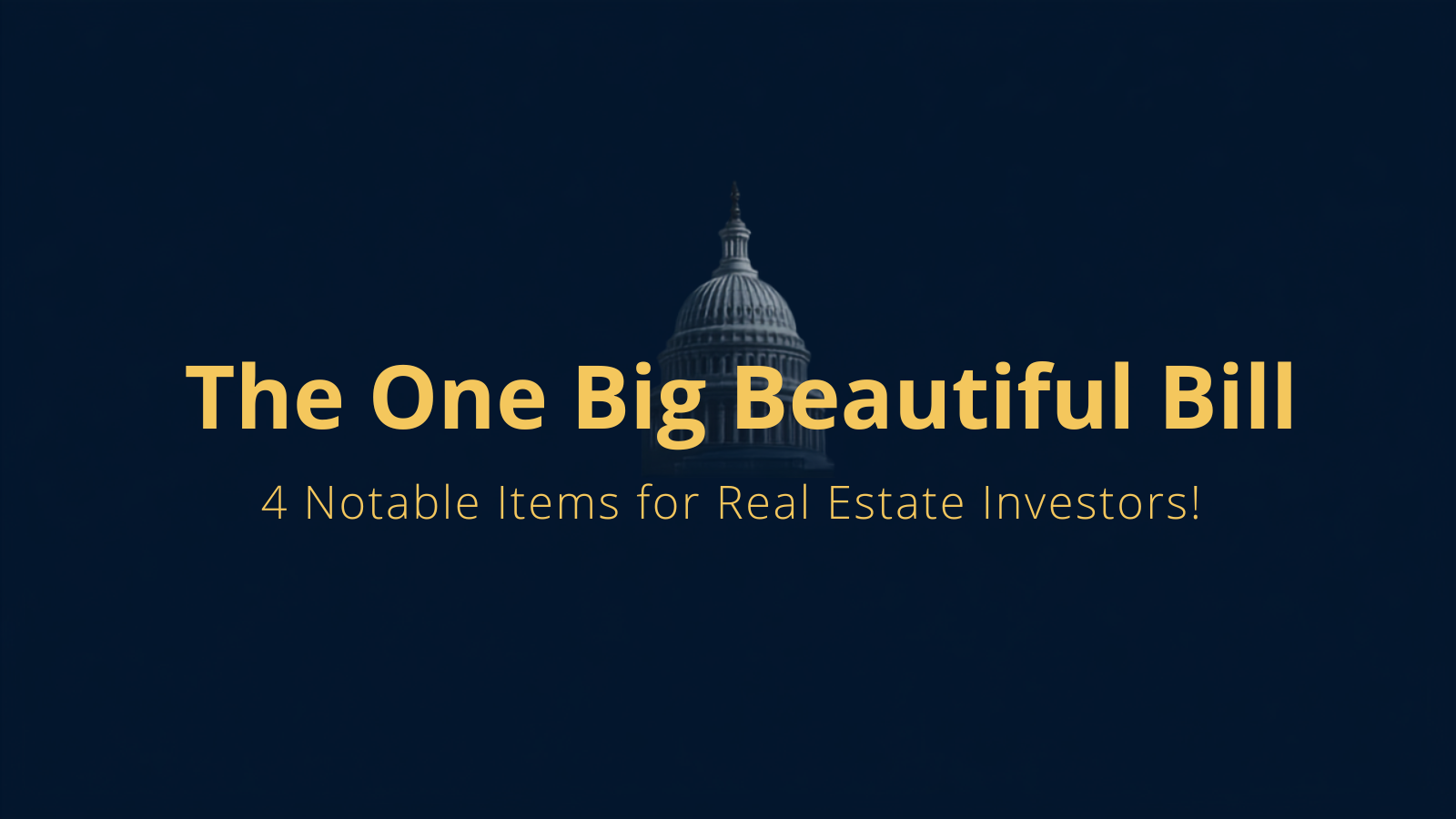 One Big Beautiful Bill Header
