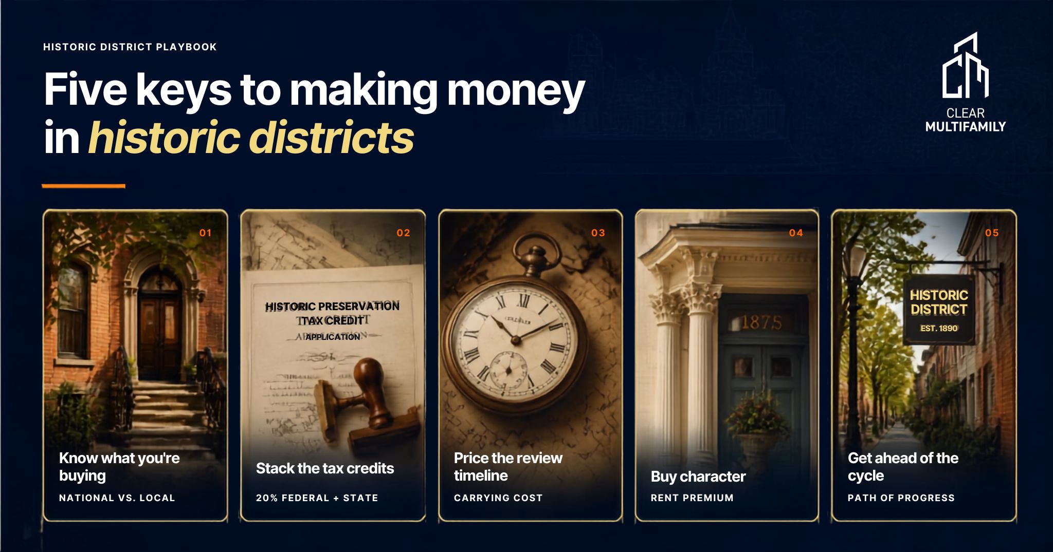 5 Keys to money money in historical neighborhoods